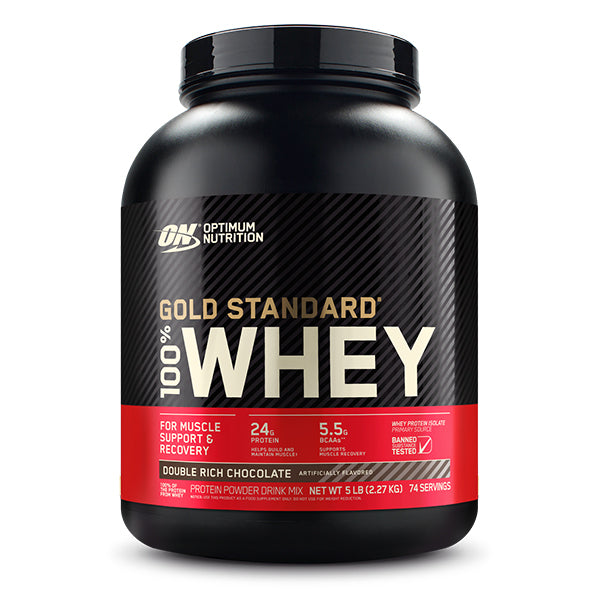 Gold Standart protein powder by optimum nutrition 5lb build muscles and recovery