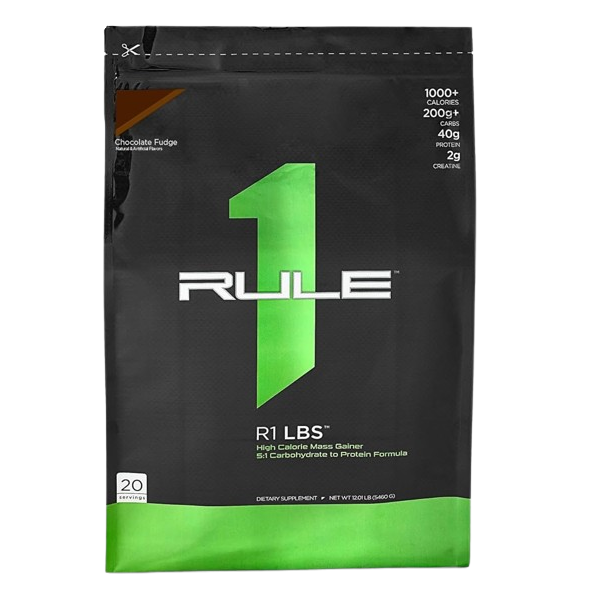 12lb bag of Rule1 mass gainer protein for weight gain.