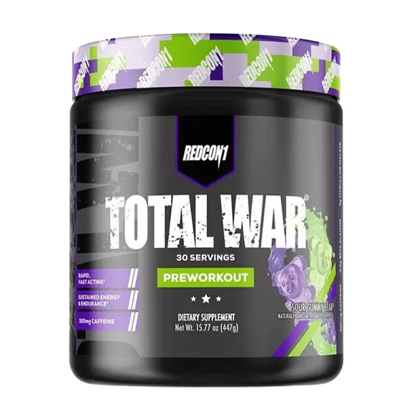 Box of Total War pre-workout of 30 Serving by REDCON1 for rapid energy and boost